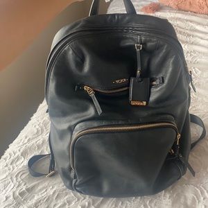 Tumi leather backpack